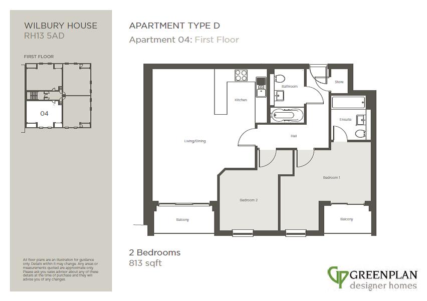 Floorplan for Queensway, Horsham